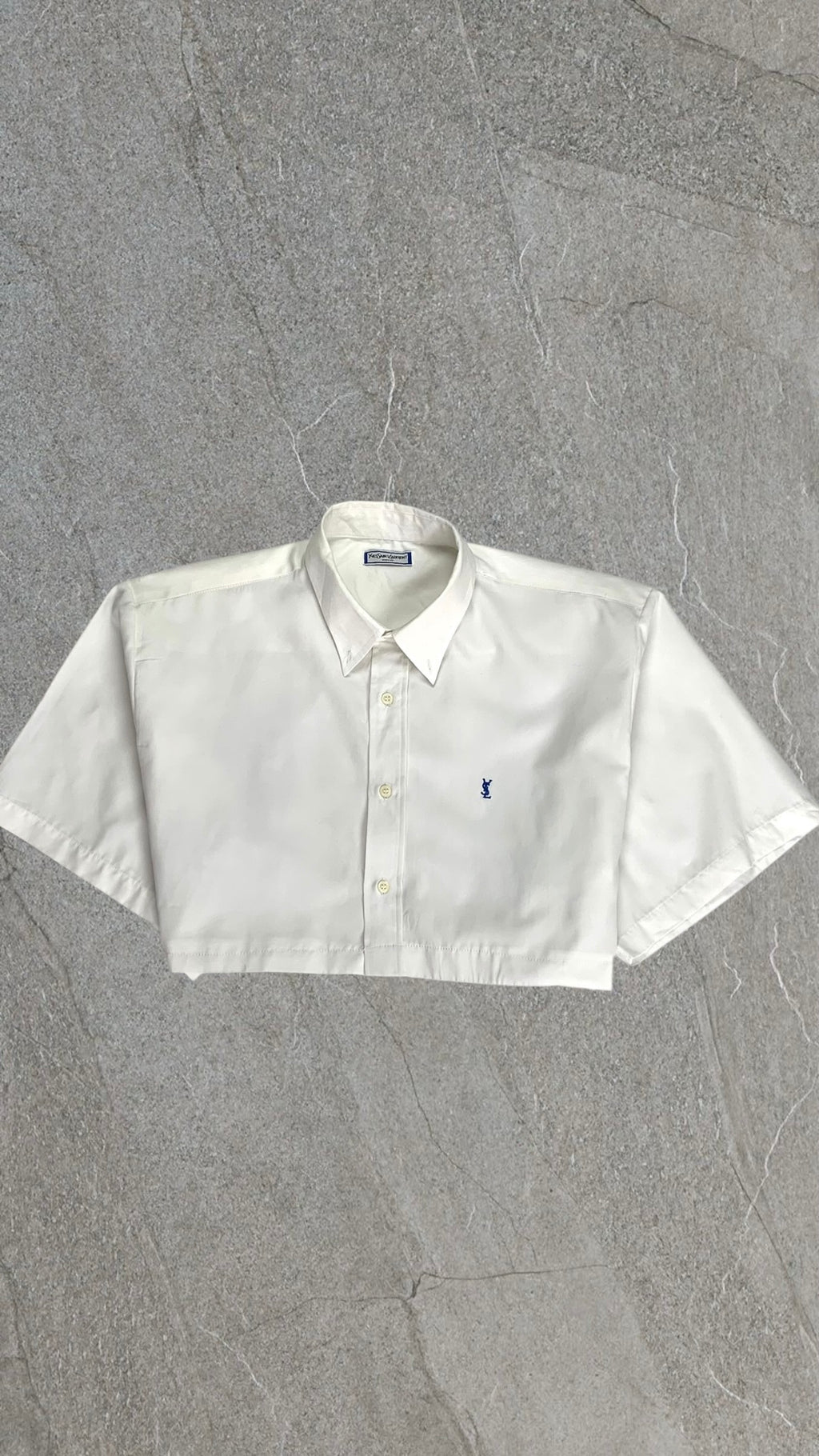 YVES SAINT LAURENT (YSL) BAGGY CROPPED SHIRT