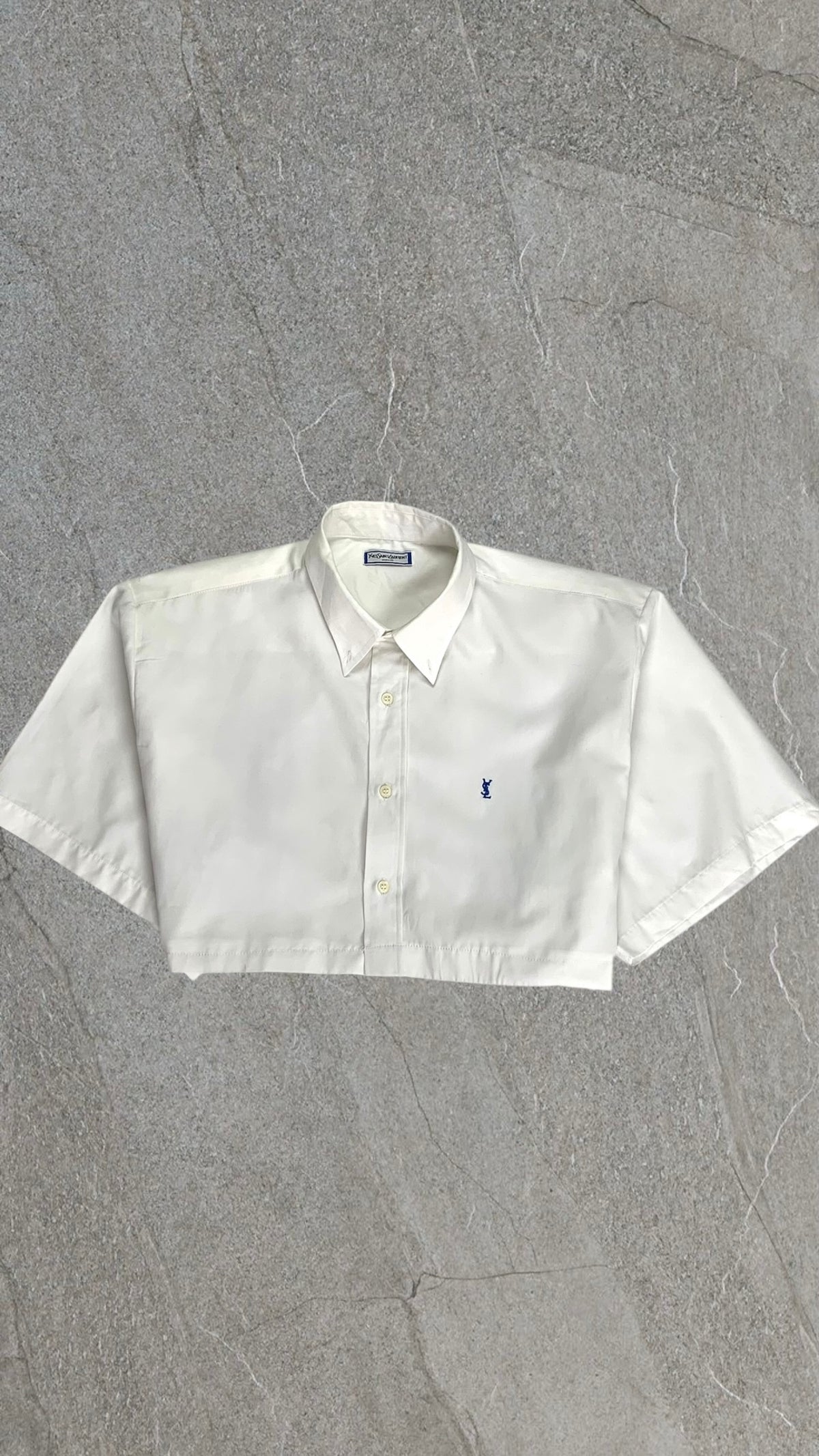 YVES SAINT LAURENT (YSL) BAGGY CROPPED SHIRT
