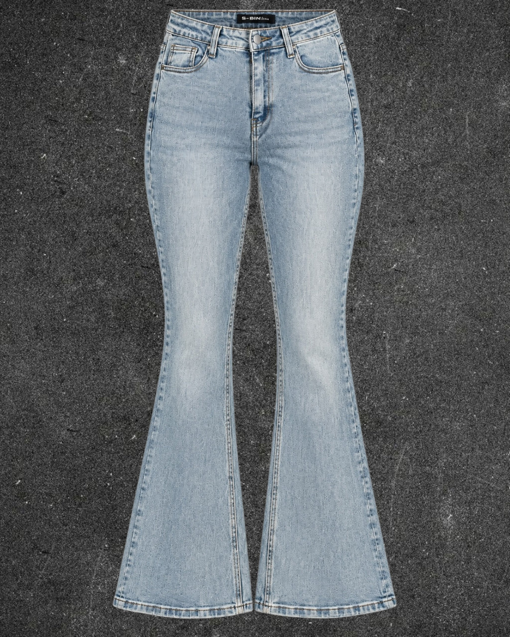 S-BIN BELL BOTTOM STRETCHY DENIM - UK 8