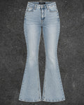 S-BIN BELL BOTTOM STRETCHY DENIM - UK 8
