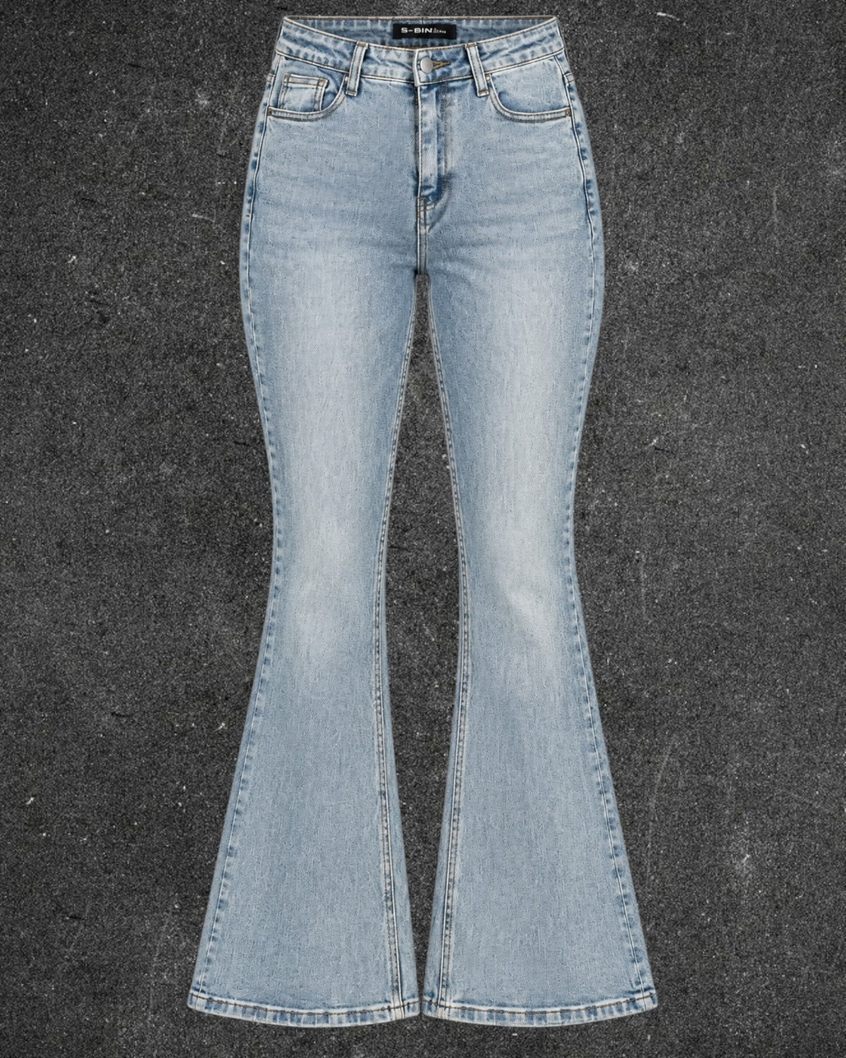 S-BIN BELL BOTTOM STRETCHY DENIM - UK 8