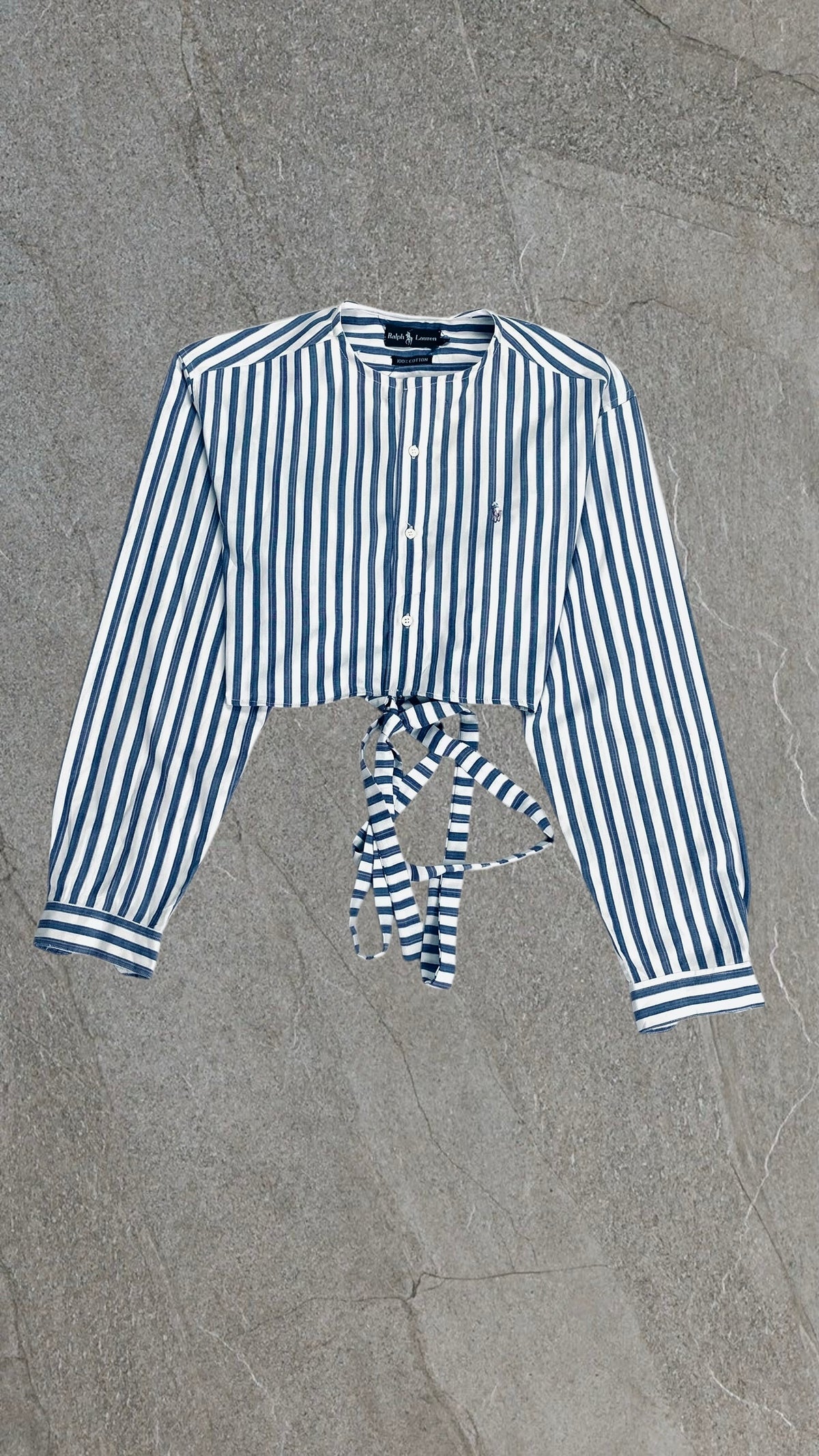 RALPH LAUREN BAGGY CROPPED SHIRT