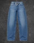 PRIMARK BAGGY LOOSE FIT BARREL JEANS - UK 4
