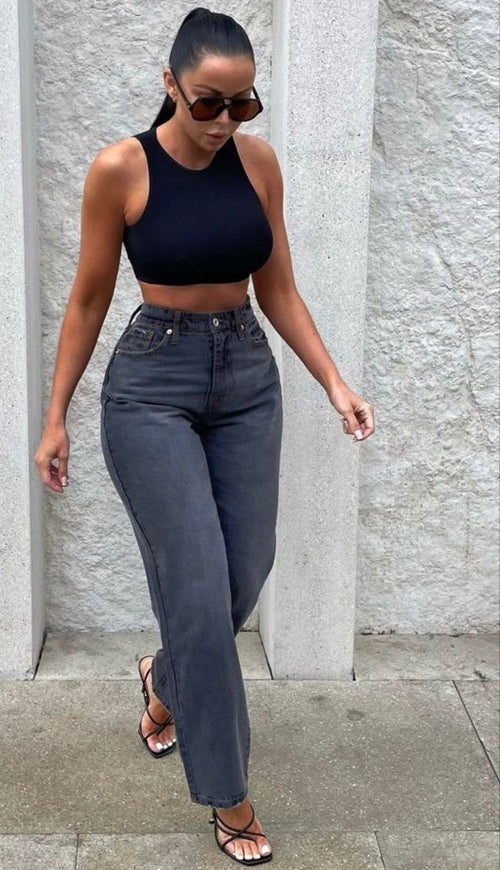 BOSS STRAIGHT LEG VINTAGE JEANS - UK 12