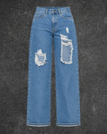 URBAN WIDE LEG JEANS - UK 10