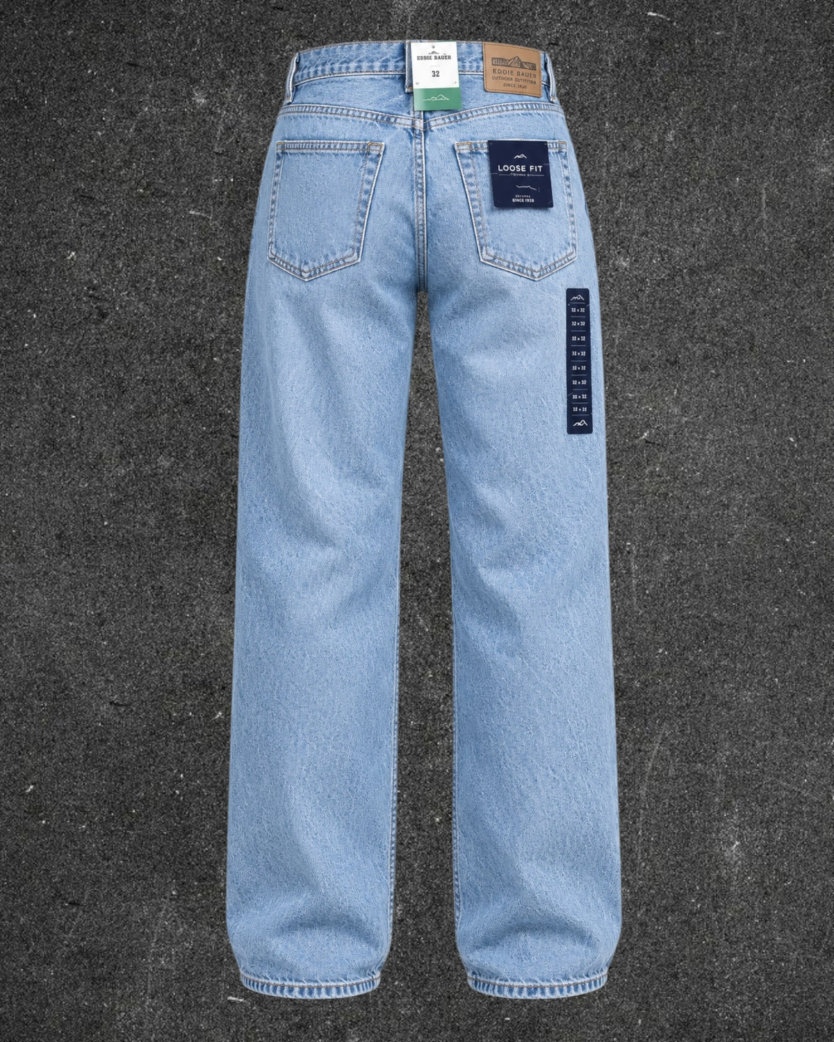 EDDIE BAUER LOOSE FIT STRAIGHT LEG VINTAGE JEANS - UK 12