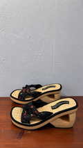SKETCHERS SOMETHIN' ELSE WOODEN PLATFORM WEDGE - UK 7 - EU 40