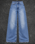 & DENIM WIDE LEG JEANS - UK 8