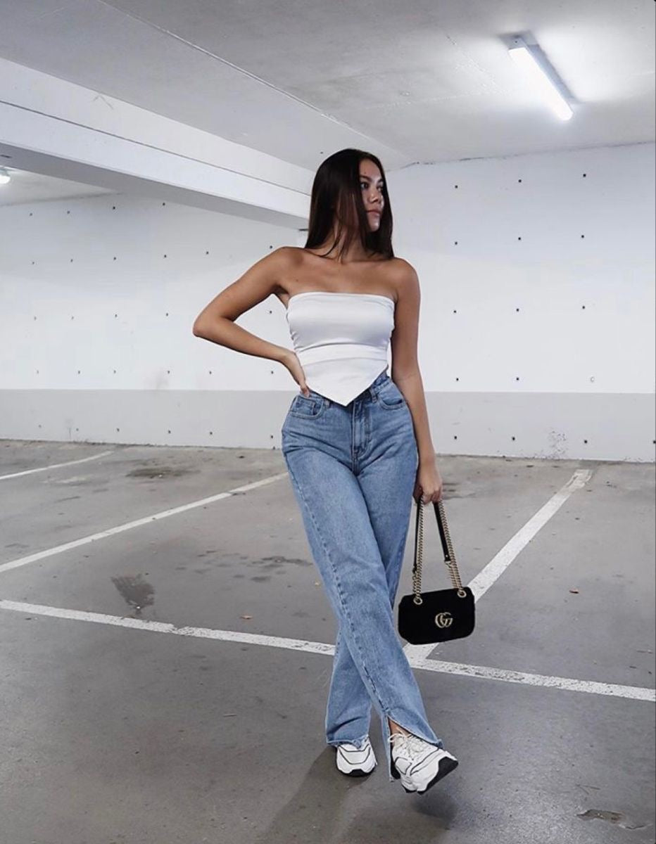 DIVIDED H&M STRAIGHT LEG JEANS - UK 6