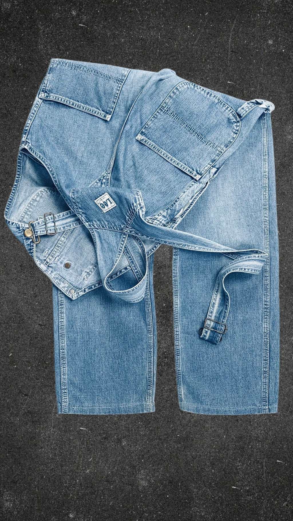 LEE 90's WIDE LEG VINTAGE OVERALL - UK 8