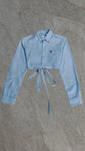 LACOSTE LIVE BAGGY CROPPED SHIRT