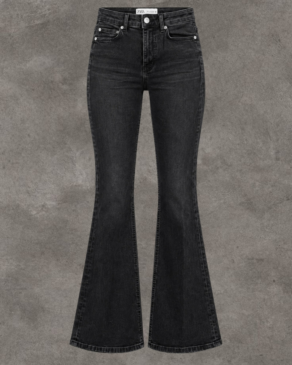 ZARA BELL BOTTOM STRETCHY DENIM - UK 8