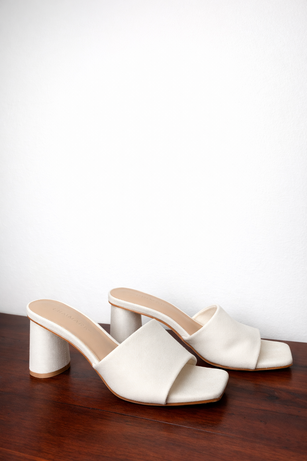 PRIMARK BLOCKED HEELED MULE -UK 4 - EU 37 0PEN