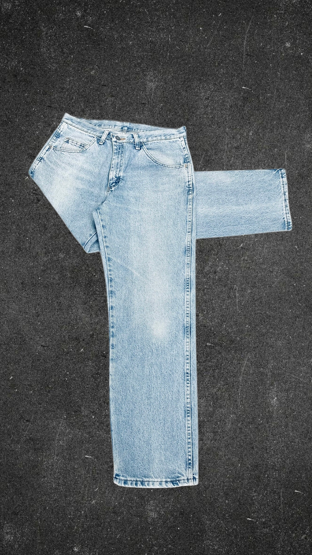 RUSTLER STRAIGHT LEG VINTAGE JEANS - UK 14