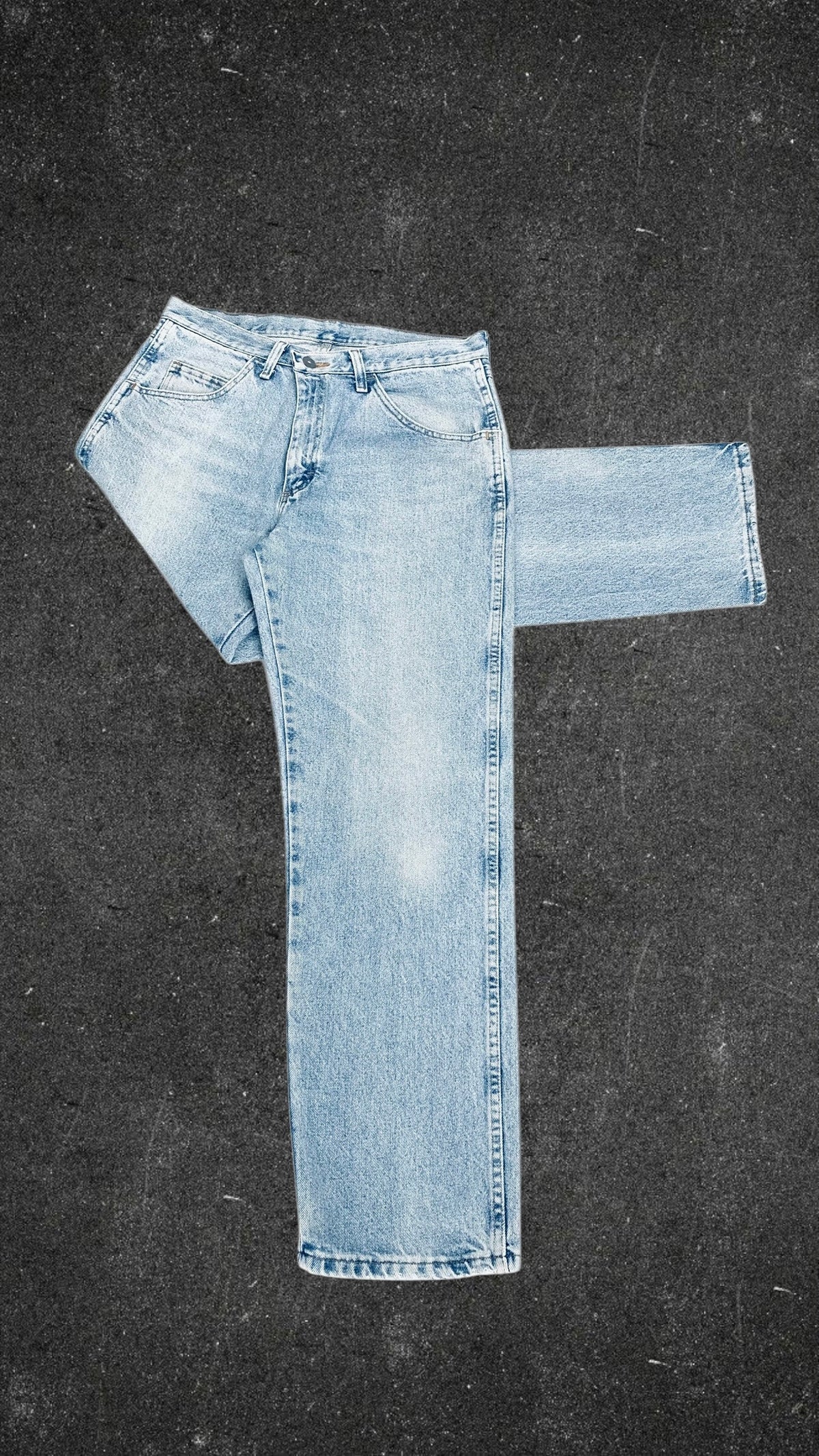 RUSTLER STRAIGHT LEG VINTAGE JEANS - UK 14