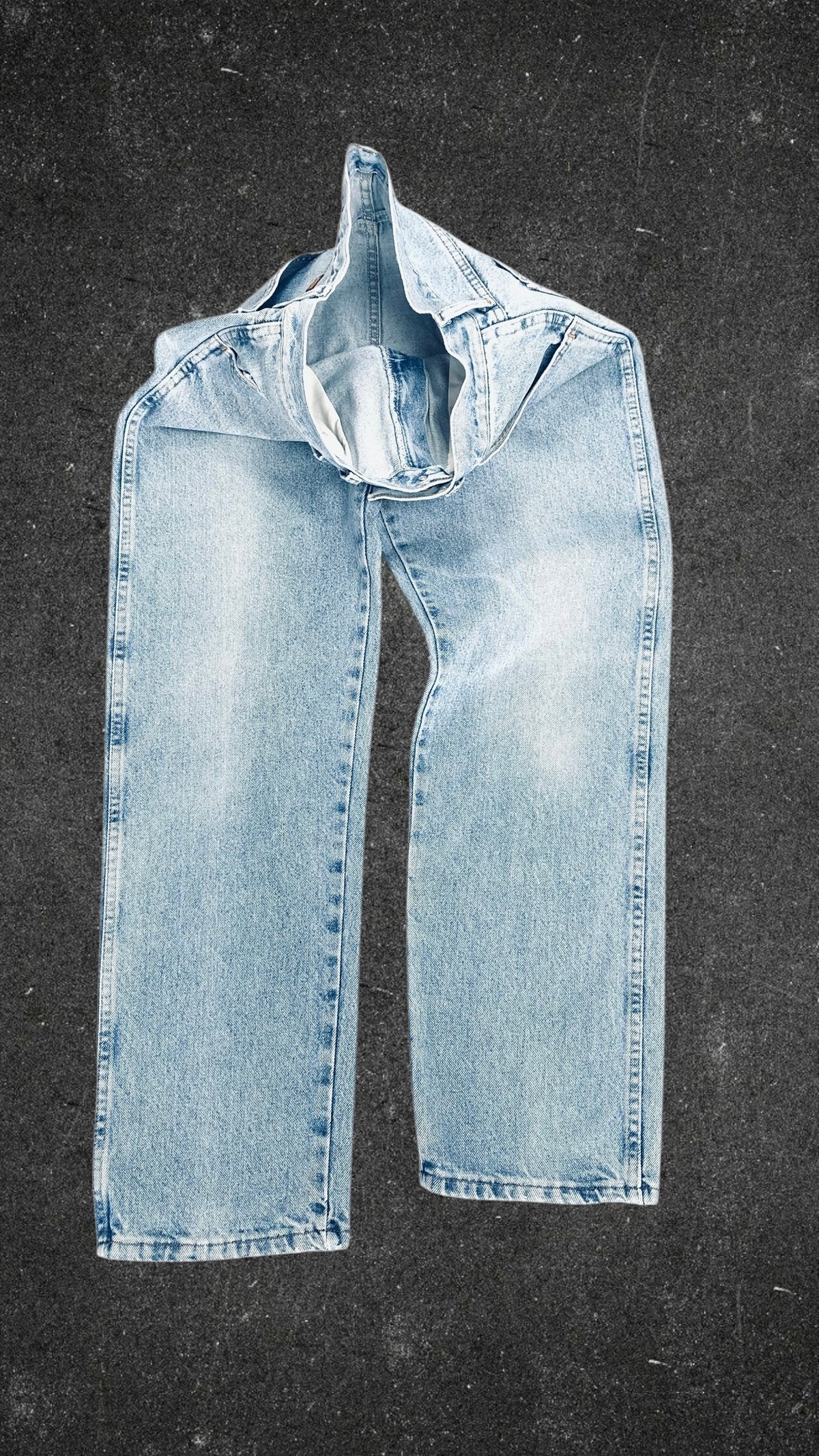 RUSTLER STRAIGHT LEG VINTAGE JEANS - UK 14