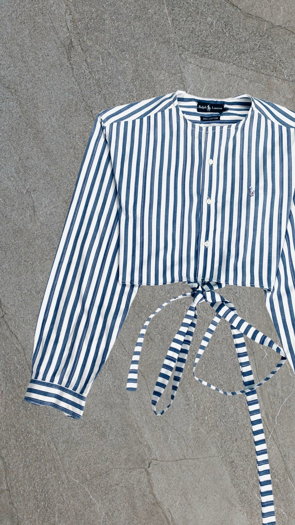 RALPH LAUREN BAGGY CROPPED SHIRT