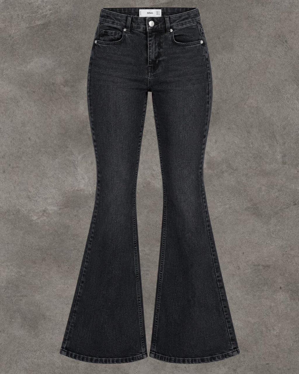 MNG BELL BOTTOM STRETCHY DENIM - UK 12