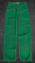 BERSHKA WIDE LEG CARGO JEANS - UK 6