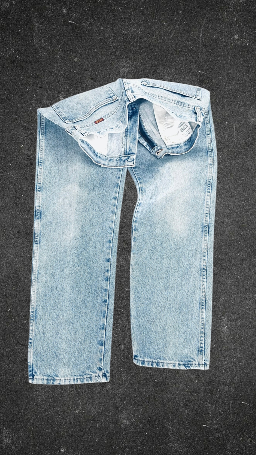 RUSTLER STRAIGHT LEG VINTAGE JEANS - UK 14