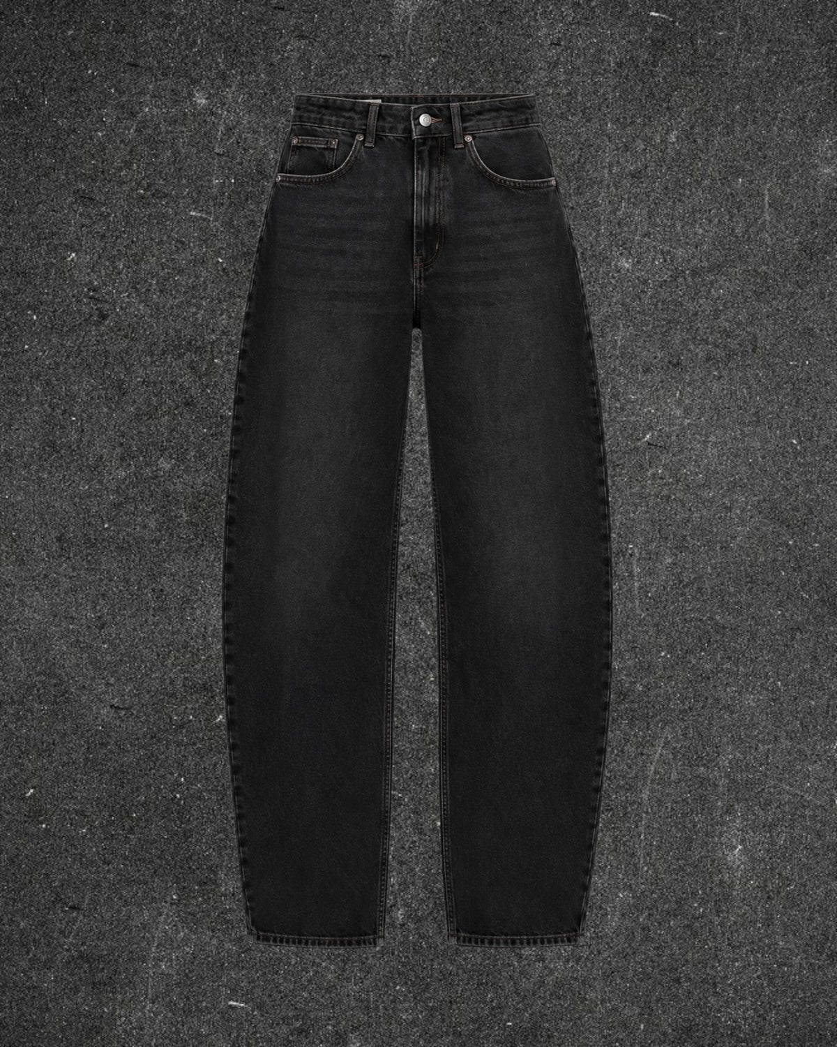 BERSHKA BAGGY LOOSE  FIT BARREL JEANS - UK 8