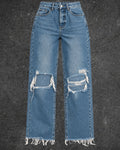SHEIN STRAIGHT LEG JEANS - UK 8