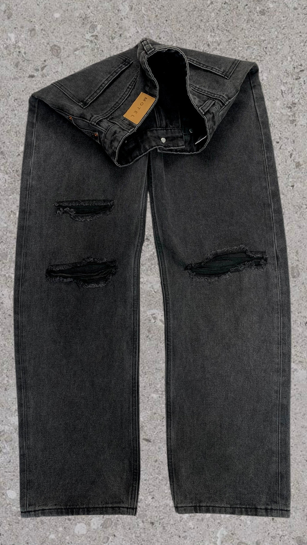 MOTEL DENIM WIDE LEG JEANS - UK 10