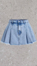 DENIM CO PLEATED SHORT SKIRT - UK 10