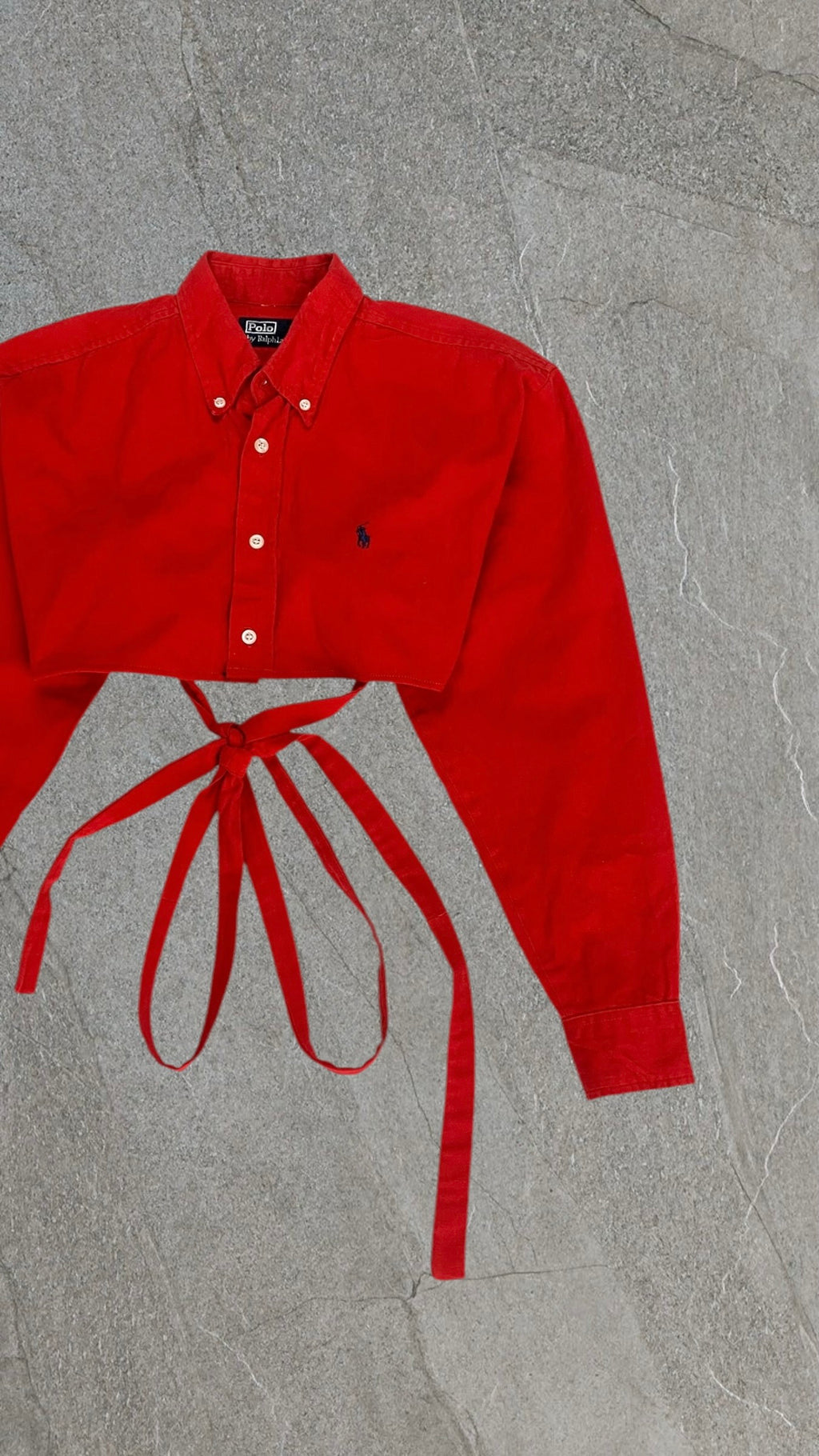 POLO BY RALPH LAUREN BAGGY CROPPED SHIRT