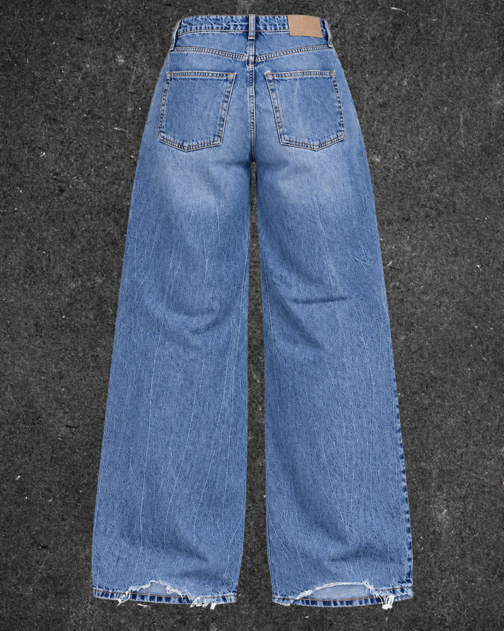 & DENIM WIDE LEG JEANS - UK 8