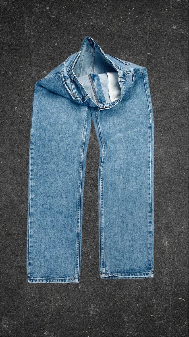 BASS & C0 STRAIGHT LEG VINTAGE JEANS - UK 14
