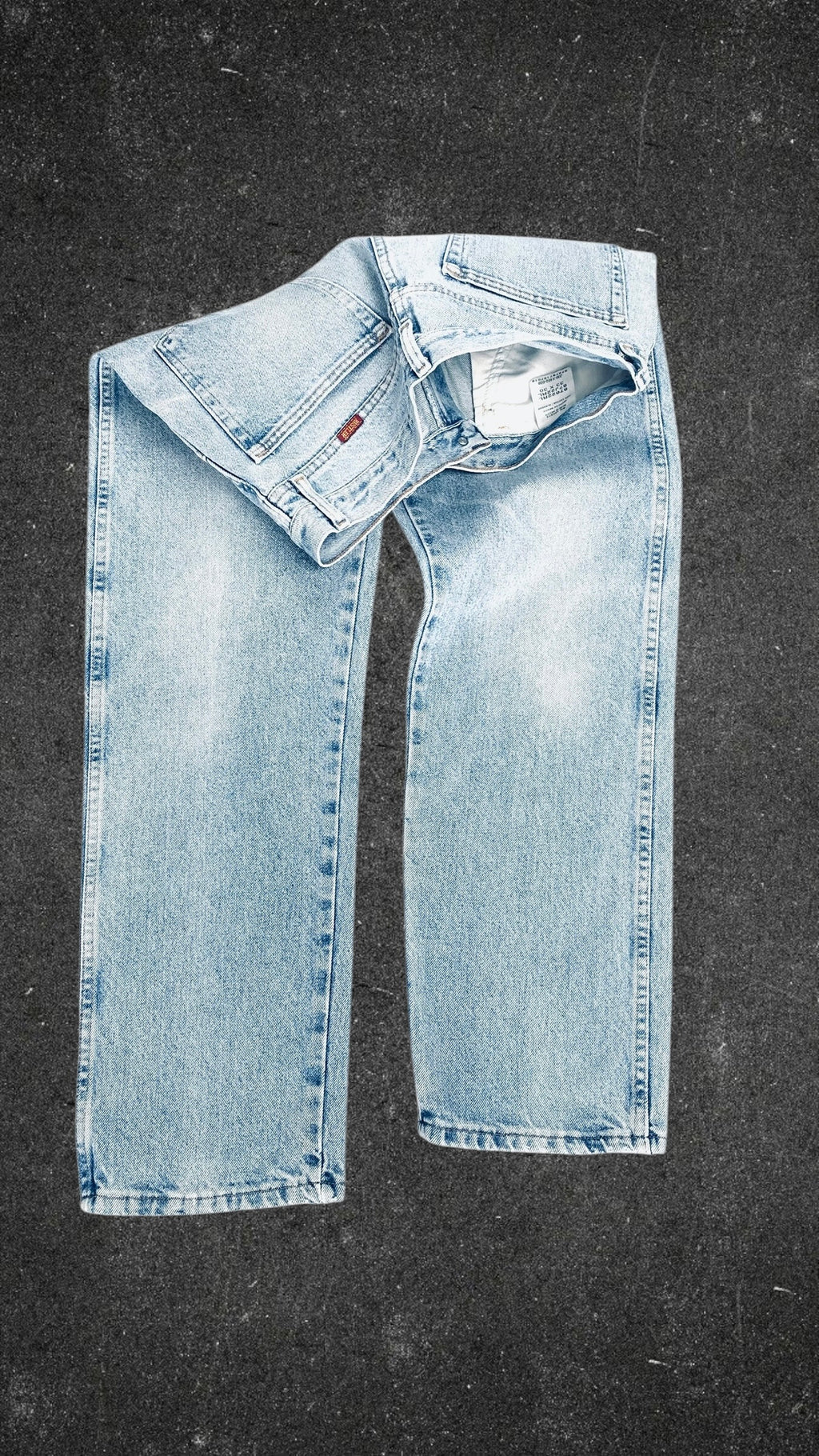 RUSTLER STRAIGHT LEG VINTAGE JEANS - UK 14