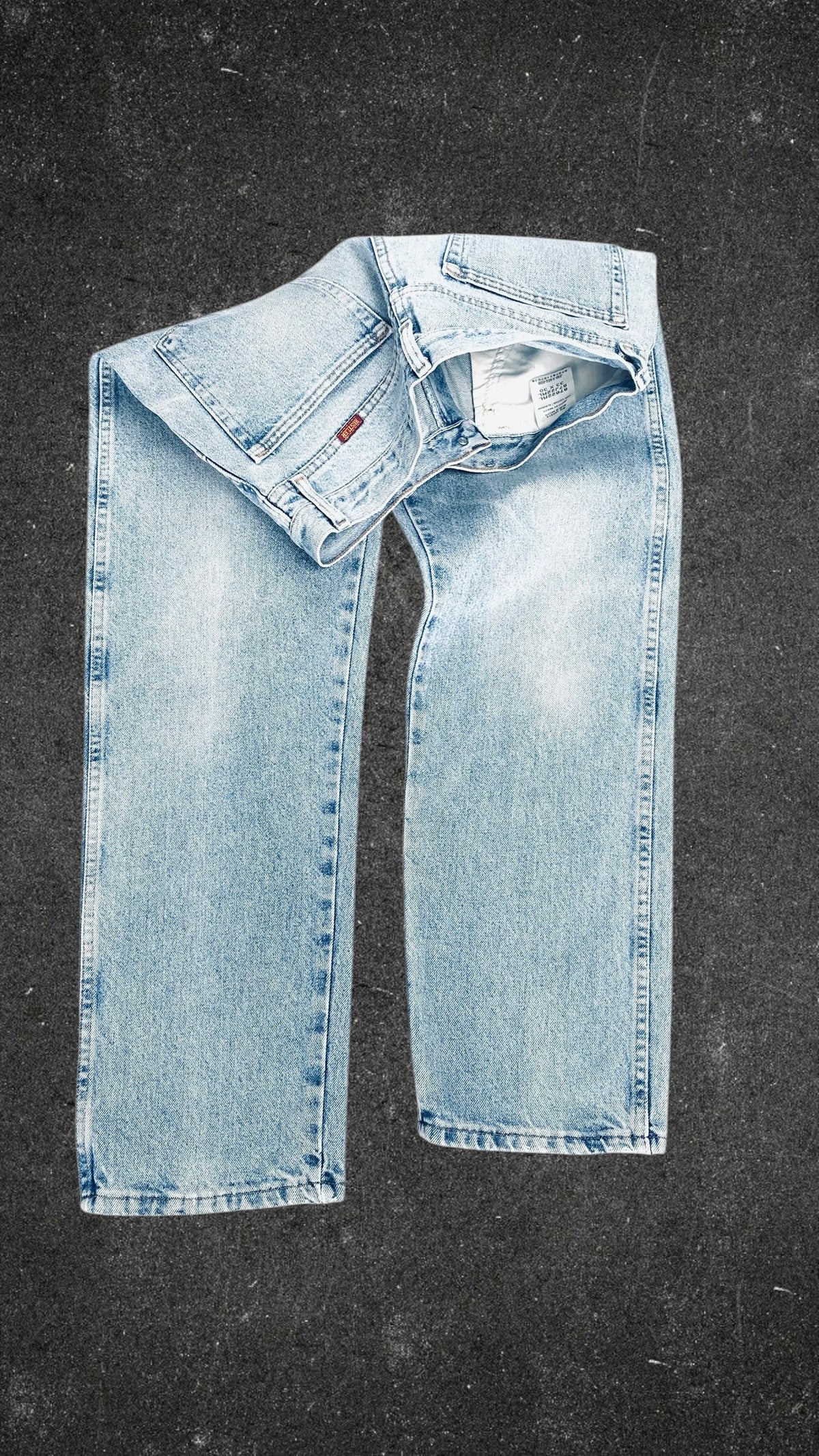 RUSTLER STRAIGHT LEG VINTAGE JEANS - UK 14