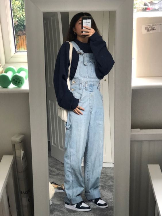 OLD NAVY STRAIGHT LEG VINTAGE OVERALL - UK 8