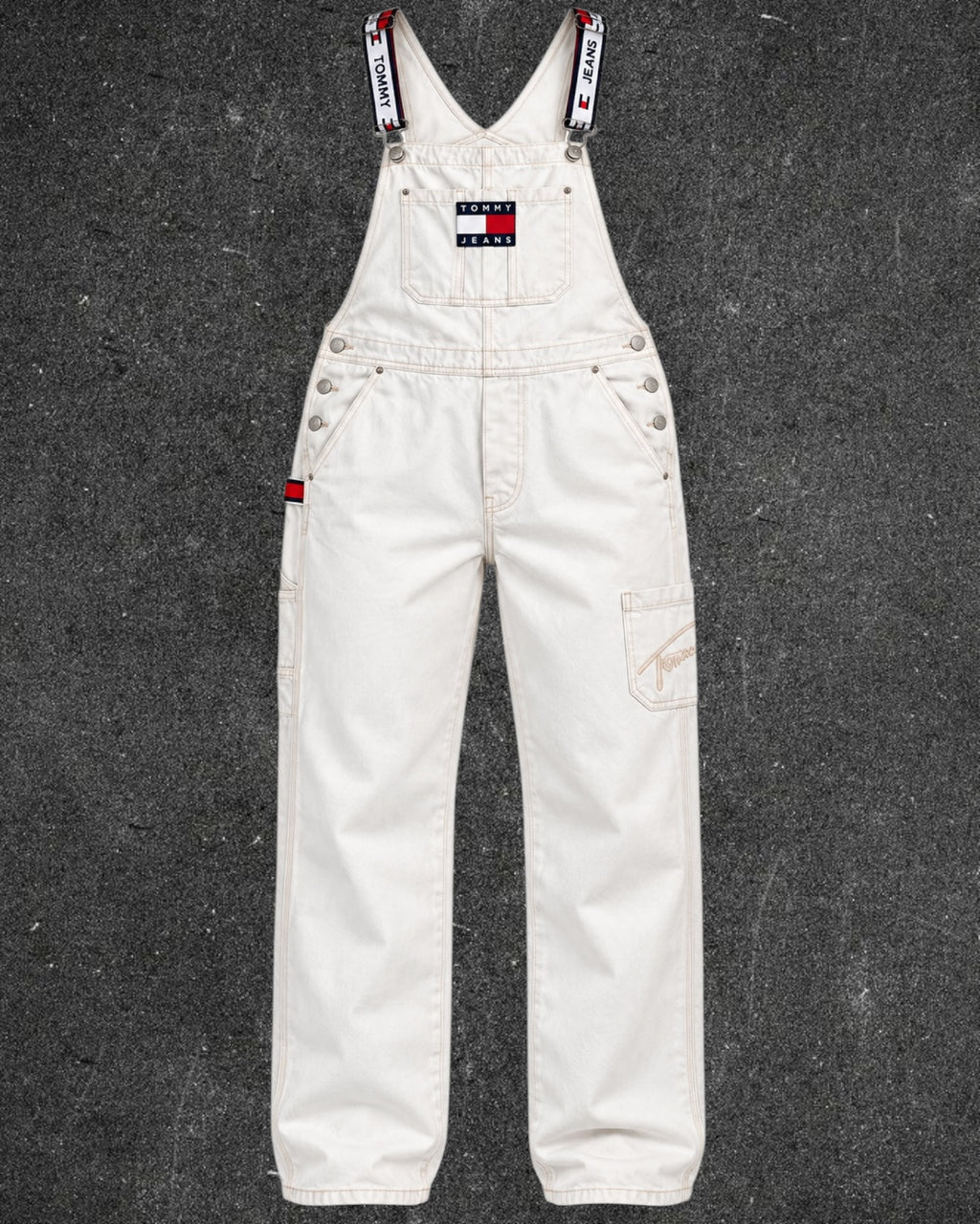TOMMY JEANS STRAIGHT  LEG VINTAGE OVERALL - UK MEDIUM