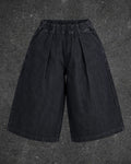 UNTAGGED ( DRAWSTRING ) ADJUSTABLE WAIST JORT - UK 8 - 10