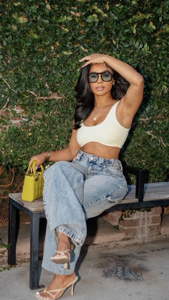 ZARA WIDE LEG JEANS - UK 12
