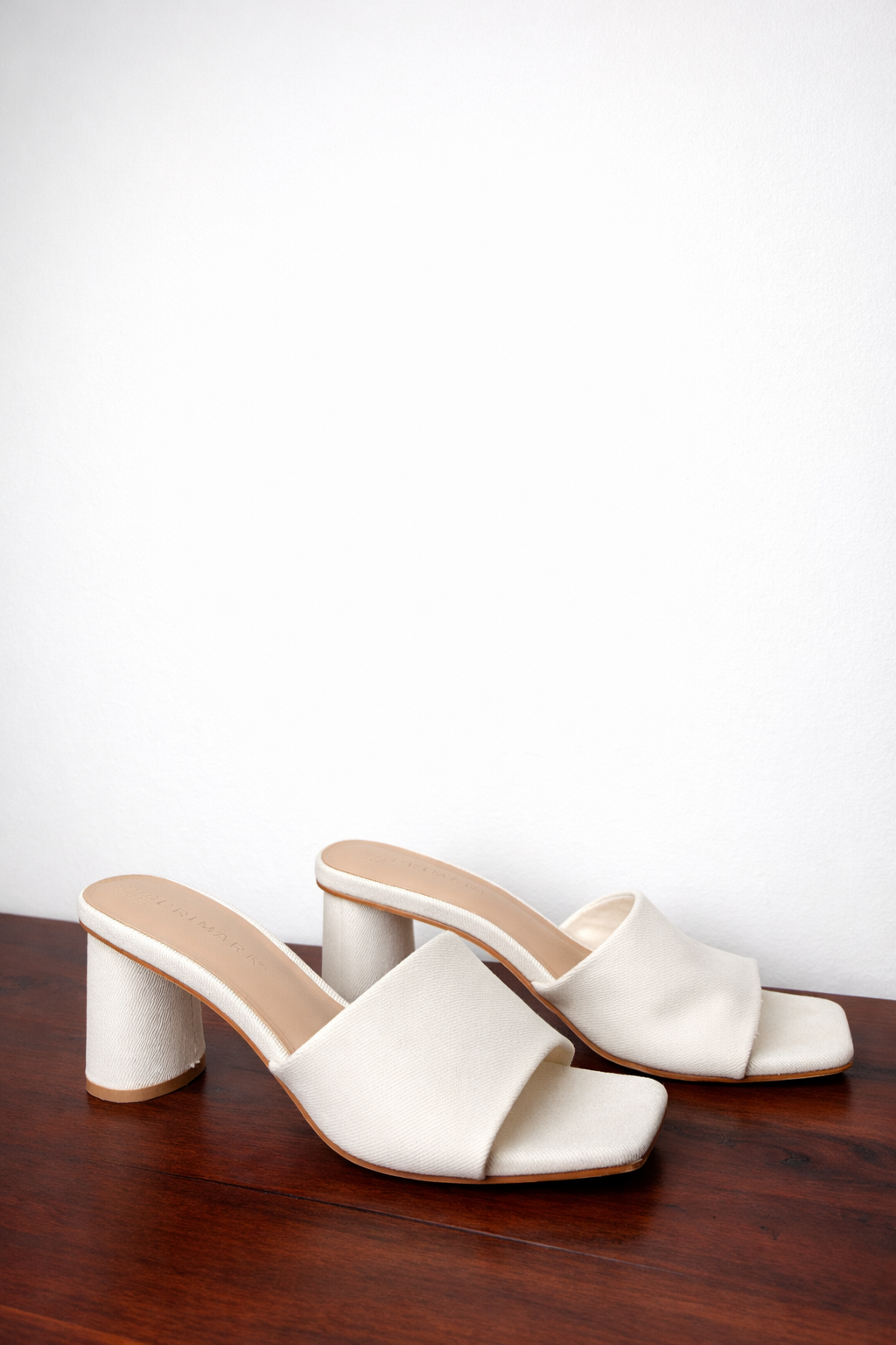 PRIMARK BLOCKED HEELED MULE -UK 4 - EU 37 0PEN