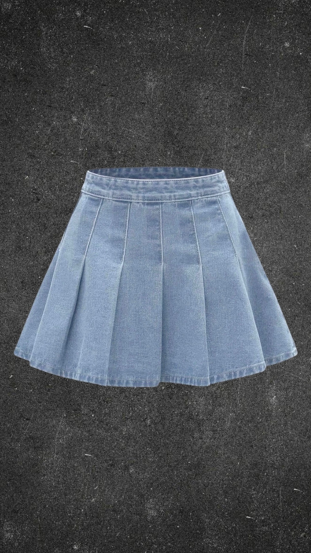 DENIM CO PLEATED SHORT SKIRT - UK 12