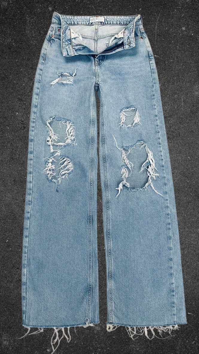 DENIM CO WIDE LEG JEANS