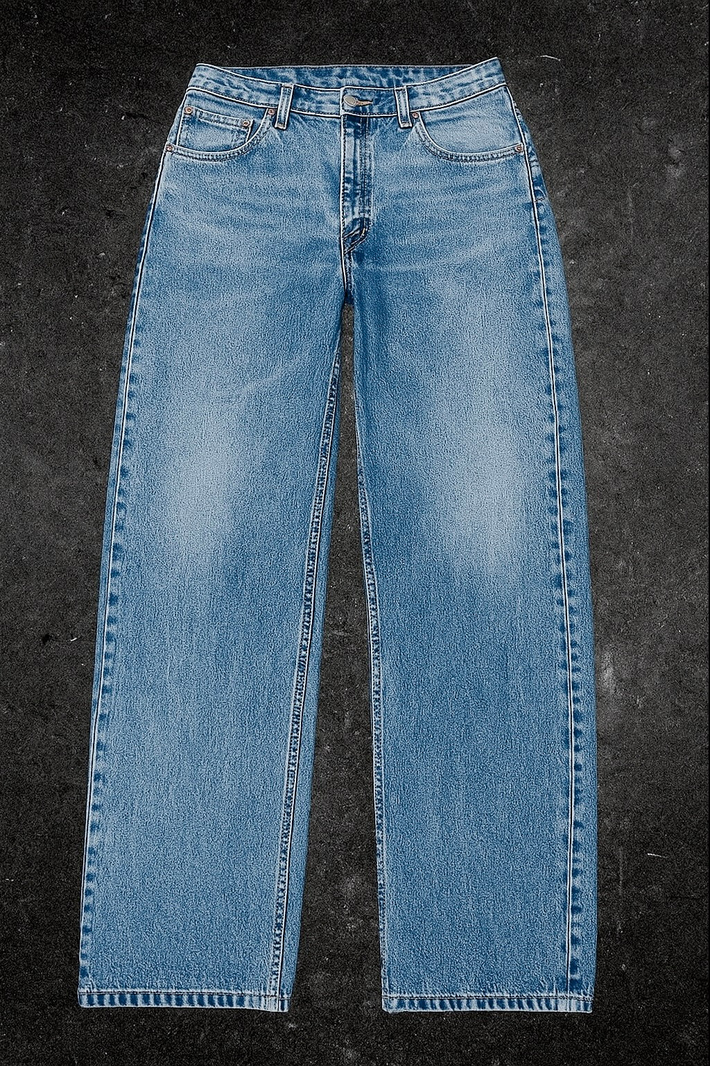 LEVI STRAUSS 555 MID WAIST STRAIGHT LEG VINTAGE JEANS - UK 14