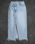ZARA ASYMMETRIC DENIM SKIRT - UK 10