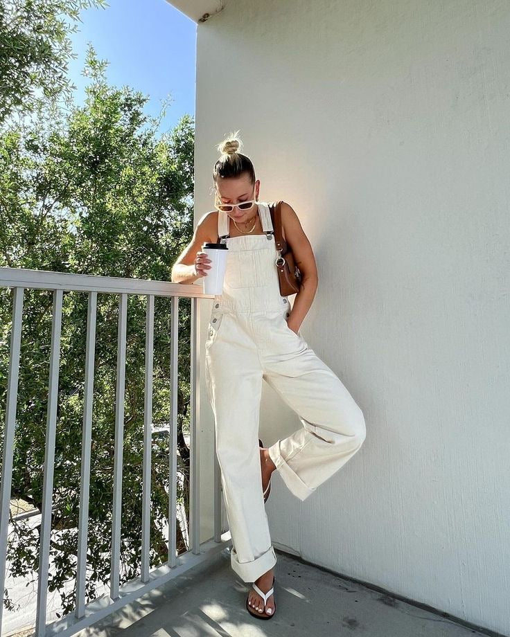 CASABLANCA 90's WIDE LEG VINTAGE OVERALL - UK 10