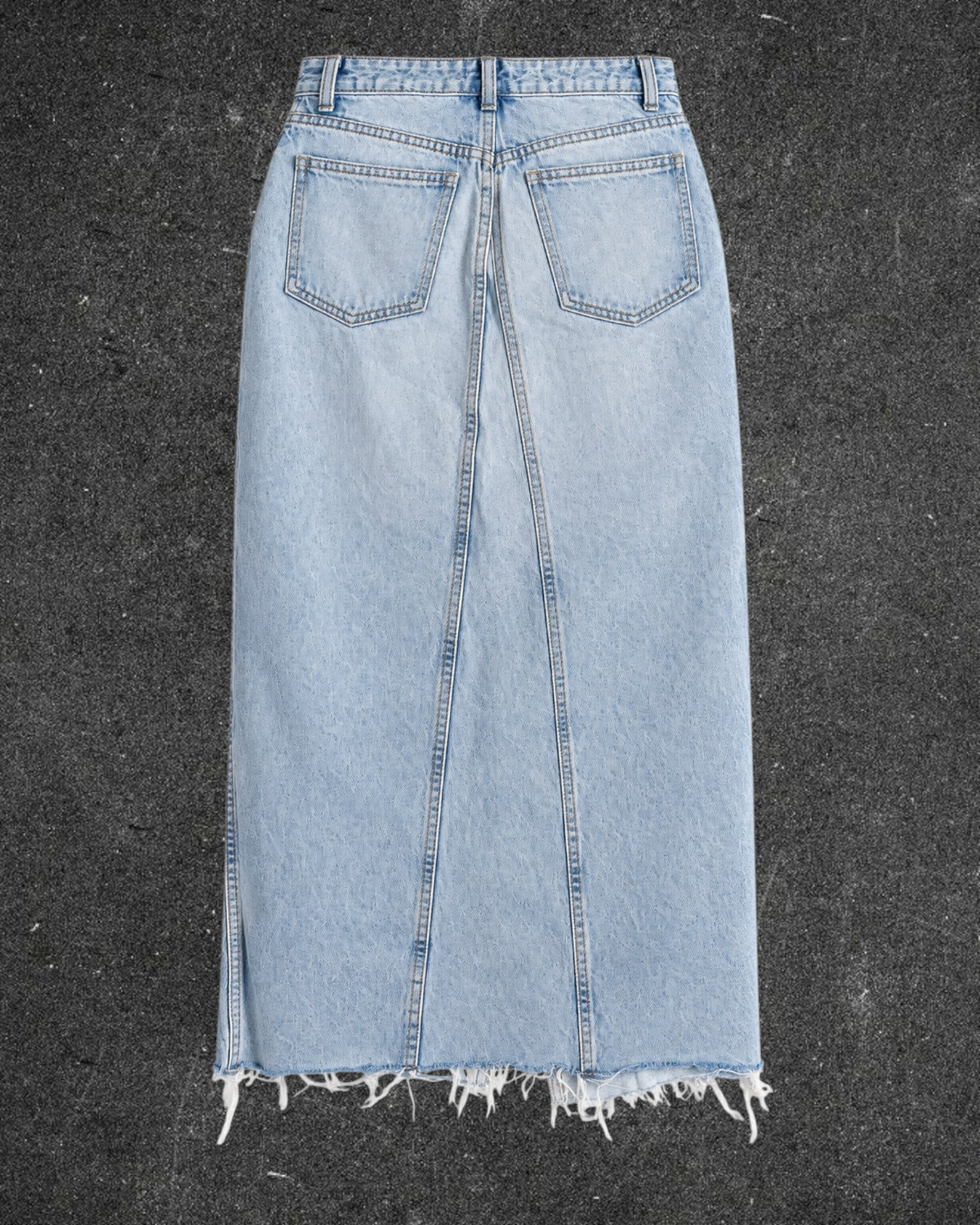 ZARA ASYMMETRIC DENIM SKIRT - UK 10