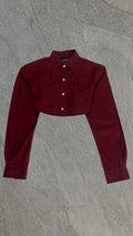 POLO BY RALPH LAUREN BAGGY CROPPED SHIRT - UK 8