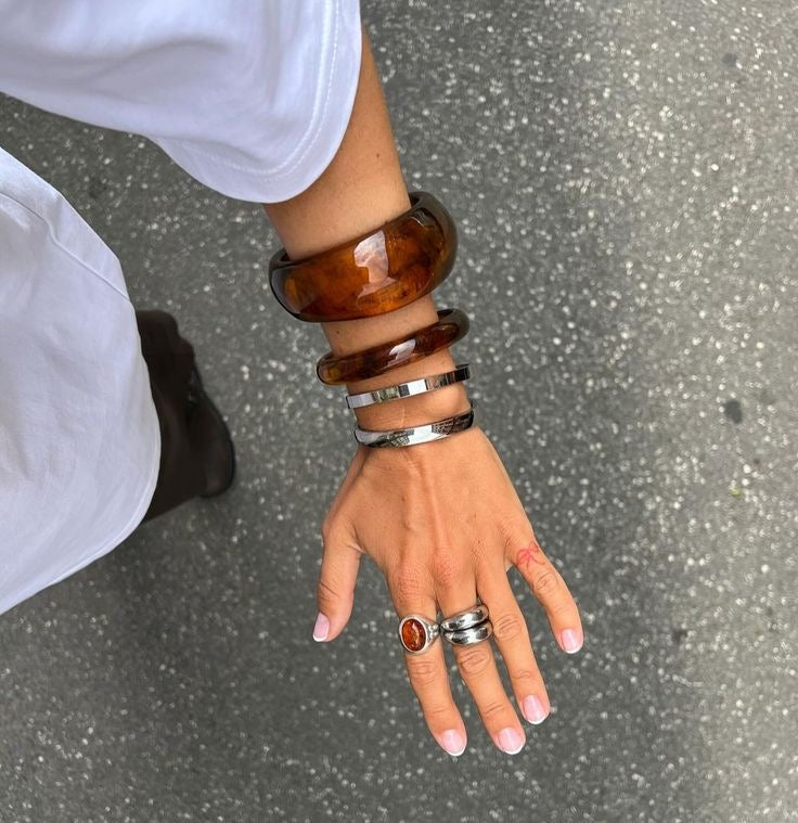 SILVER STERLING ADJUSTABLE RETRO ARMLET