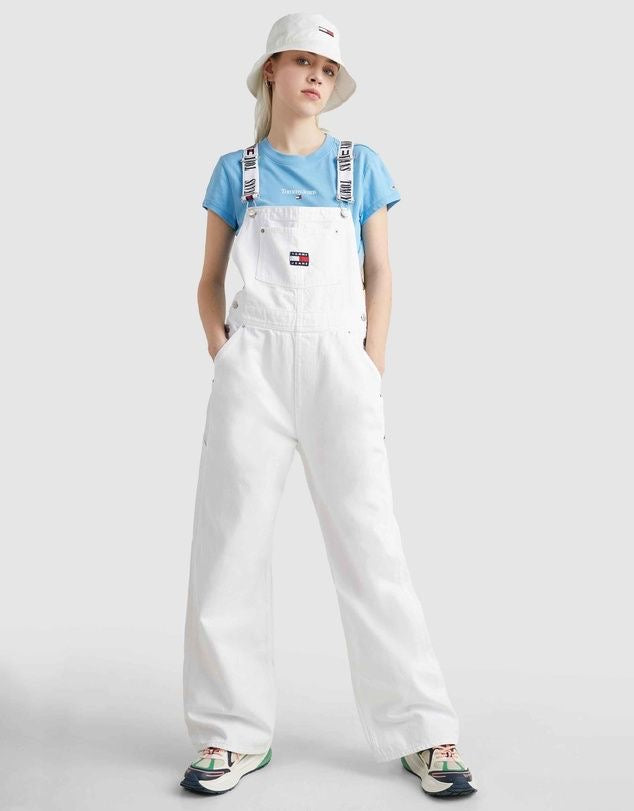 TOMMY JEANS STRAIGHT  LEG VINTAGE OVERALL - UK MEDIUM