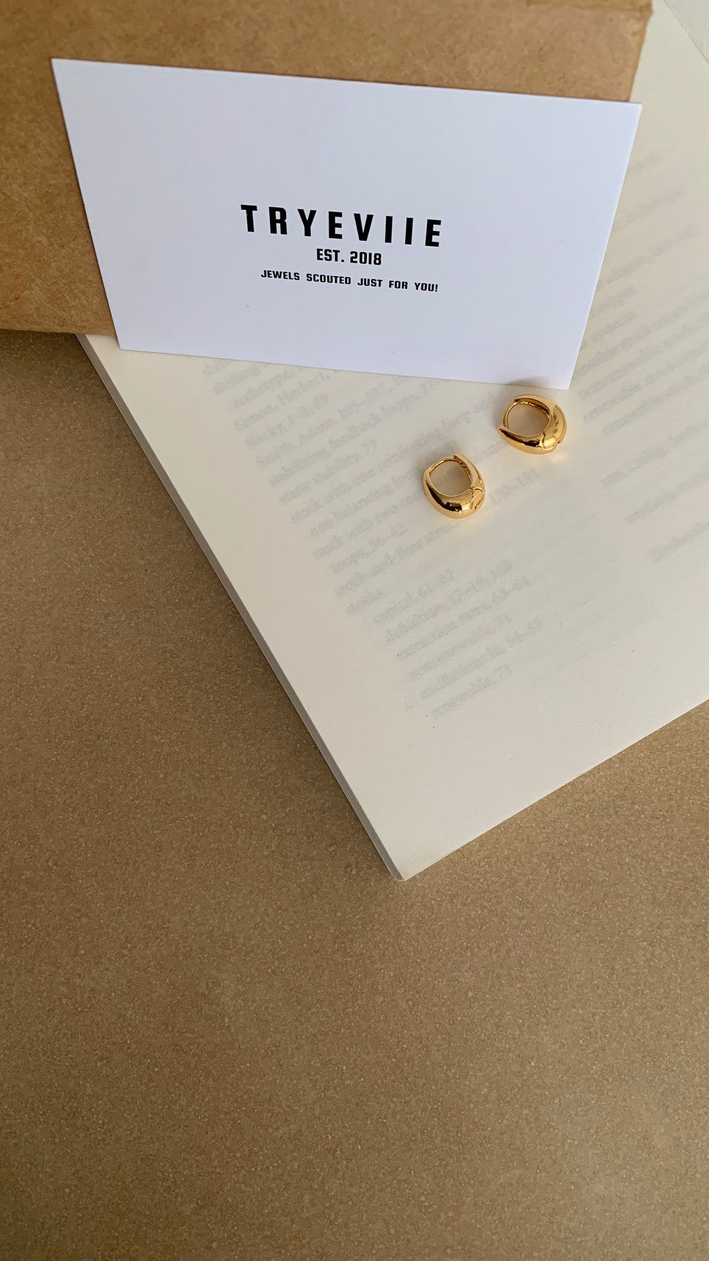 RAINDROP  HUGGIES HOOP EARRINGS