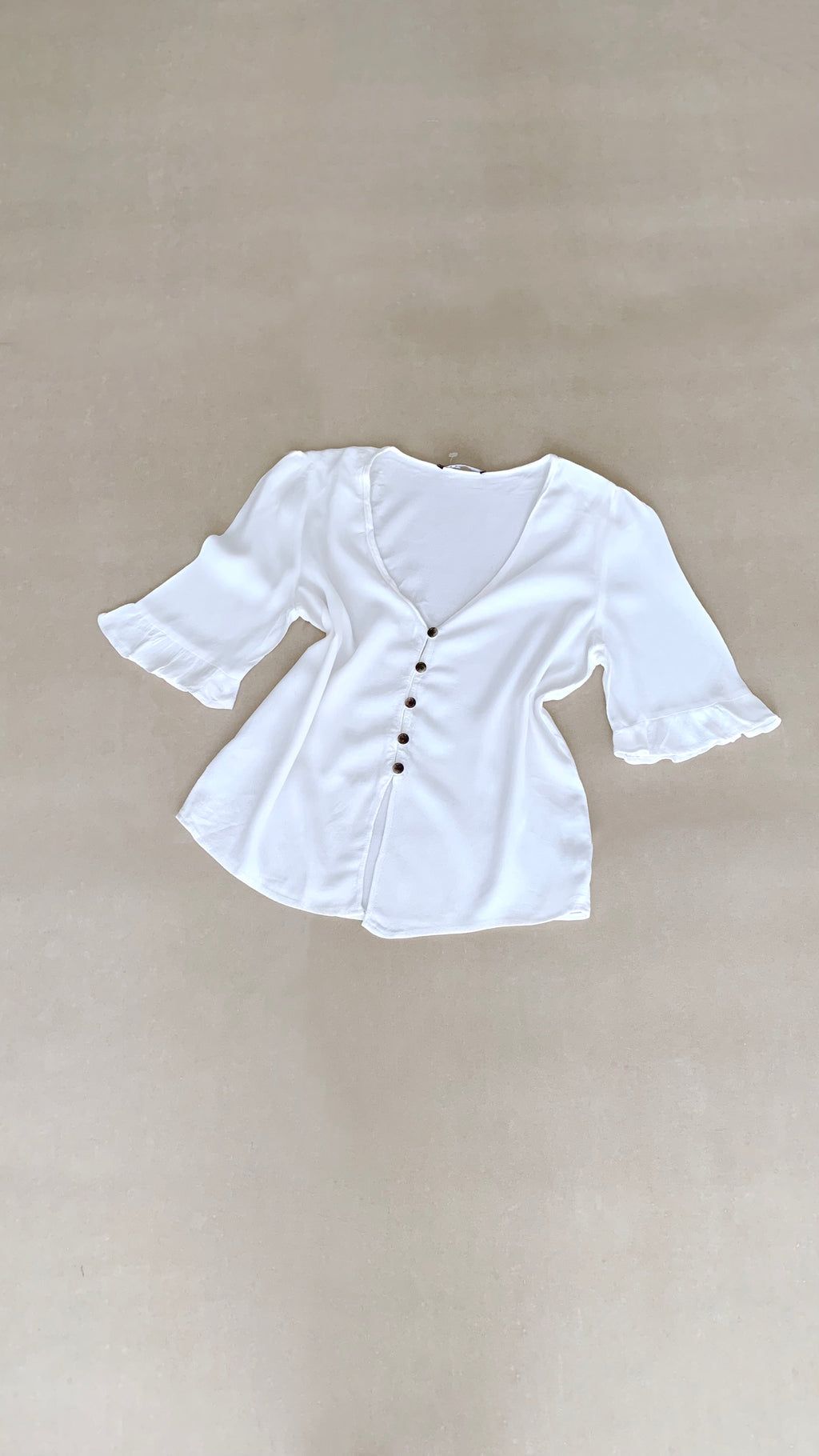 ZARA BUTTON UP TOP
