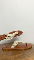 CROCHET SLIP ON THONG MULE